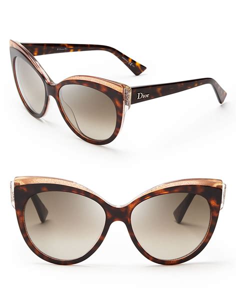 dior brown cat eye sunglasses|christian Dior ladies sunglasses.